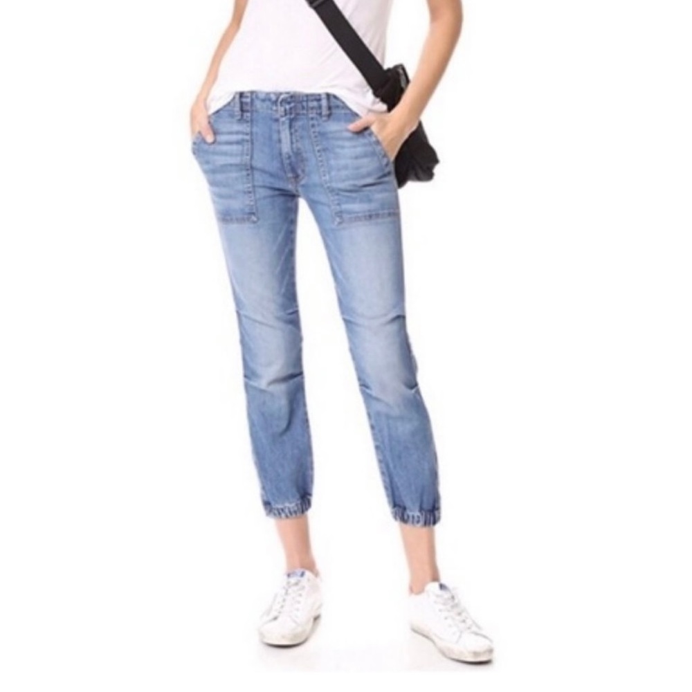 Nili Lotan Duane Washed Crop French Military Jean